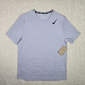 Nike AeroSwift Mens Medium Dri-FIT ADV Short-Sleeve Running Top Ghost Black $90